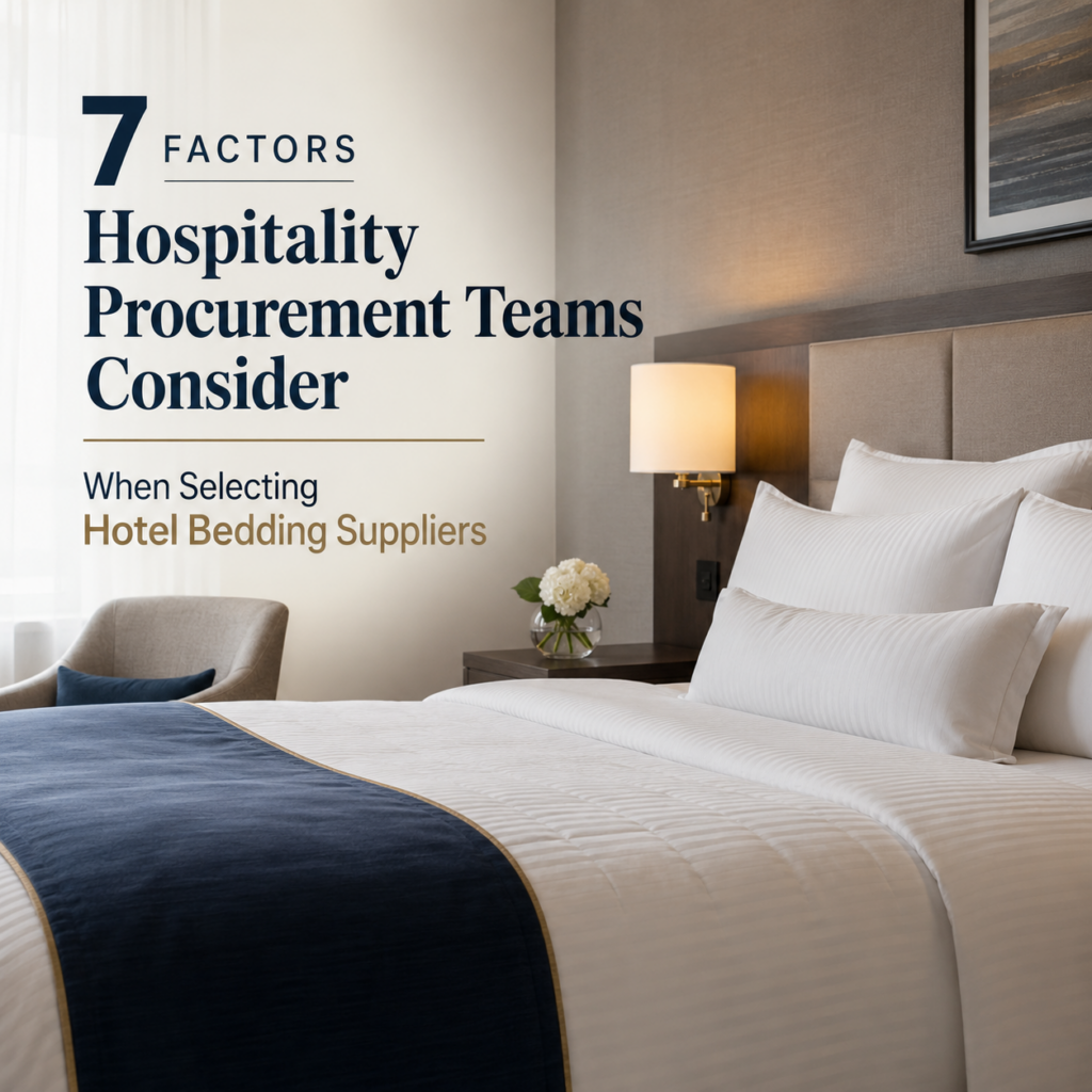 7 Factors Hospitality Procurement Teams Consider When Selecting Hotel Bedding Suppliers
