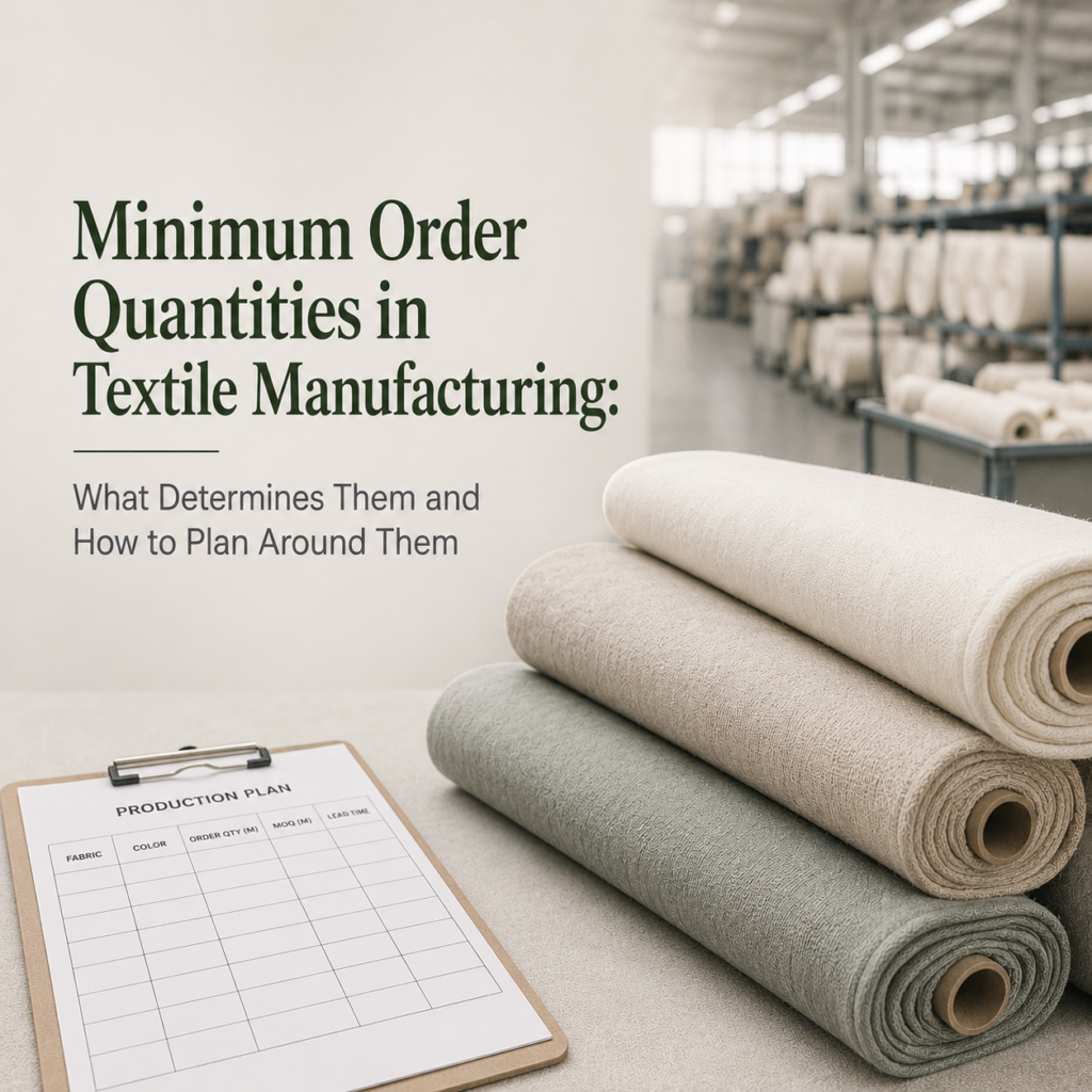 Minimum Order Quantities in Textile Manufacturing: What Determines Them and How to Plan Around Them